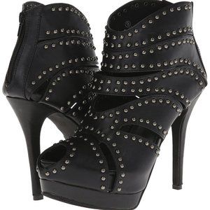 Black Summer Peep Toe Cutout High Heel Platform Sandals Sexy Party Dress Pumps